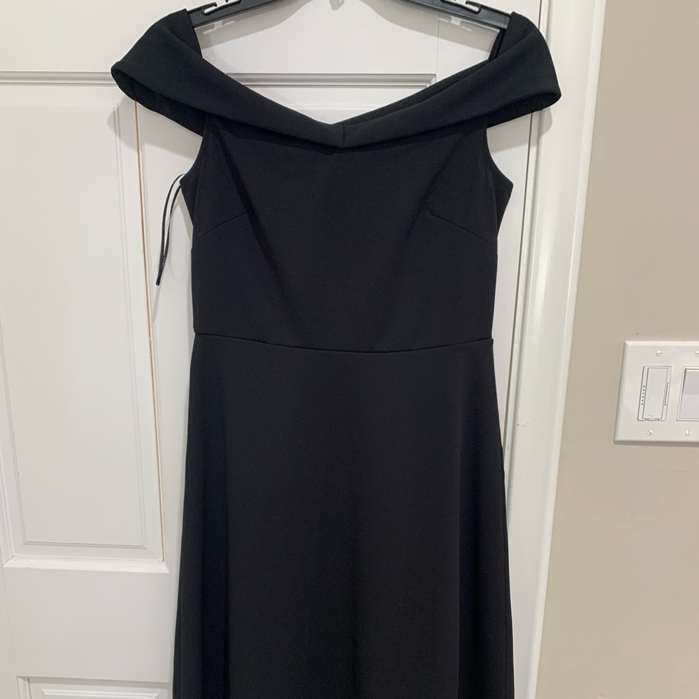 Black midi dress